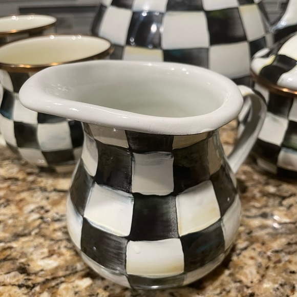 Mackenzie Childs Tea Kettle 7pc Set - Picture 2 of 7